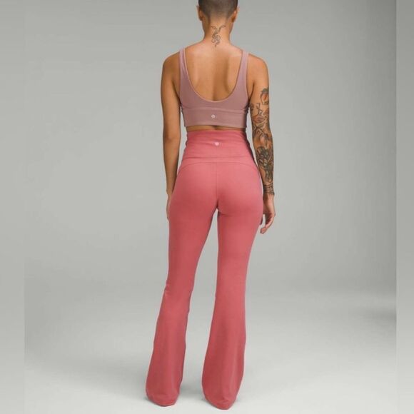 Lululemon Groove Super-High-Rise Flared Pant Nulu Brier Rose pink neutral - Picture 3 of 8